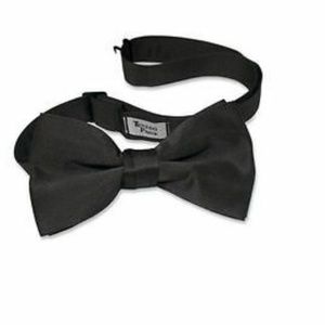 Tuxedo Park Black Satin Bow Tie